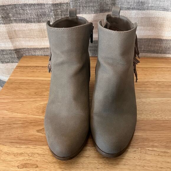 Circus By Sam Edelman Tan Fringe Heeled Ankle Boots Size‎ 6 - Picture 3 of 9